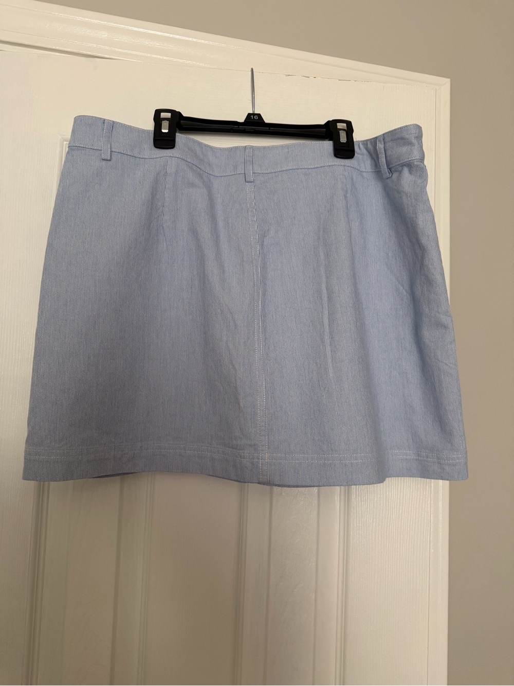 J.Crew Lizzie Skirt in Light Blue and White Stripe